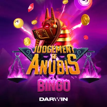 Judgement of Anubis Bingo slot icon by Darwin Gaming, available at ESC Casino